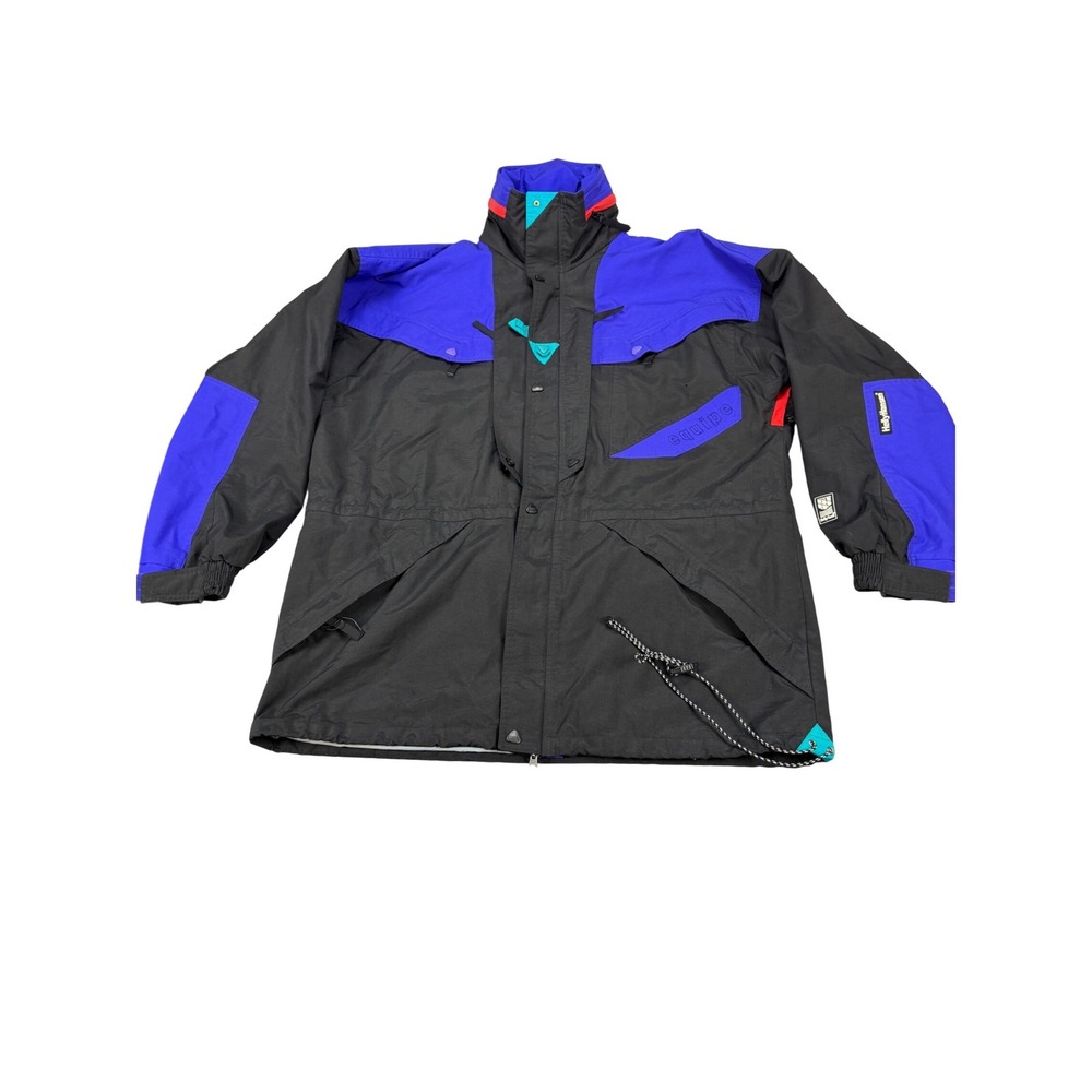 Helly Hansen Equipe Helly-Tech Jacket Mens Large Vintage Waterproof *No Hood